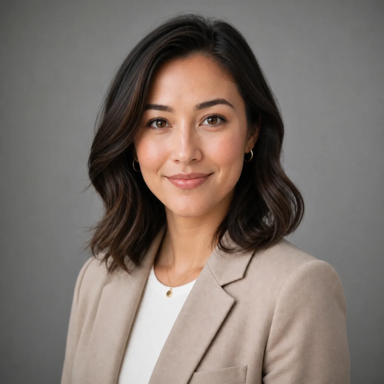 Portrait adjusted to a three-quarter pose