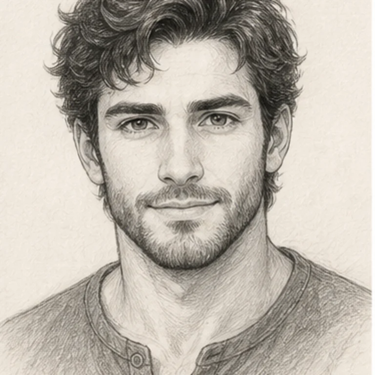 Sketch portrait style preview